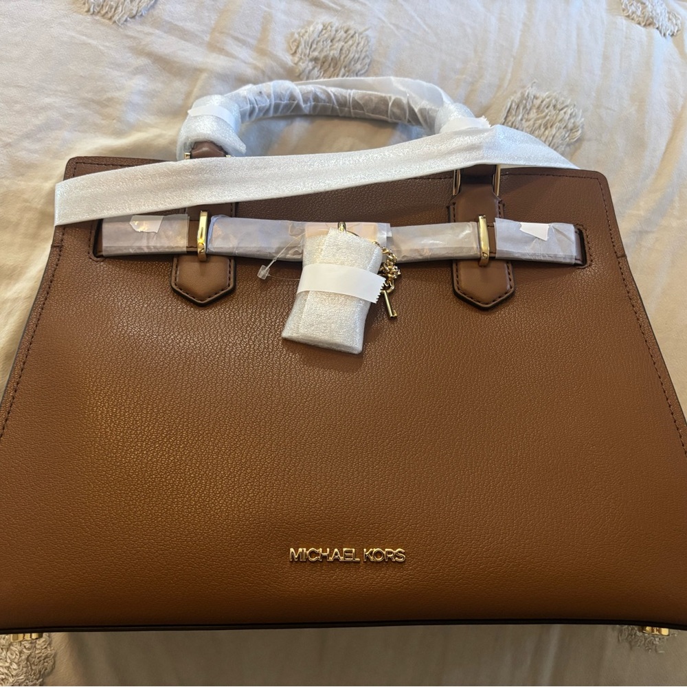 Michael Kors Tan Satchel Bag